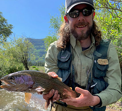 Man showing off his catch